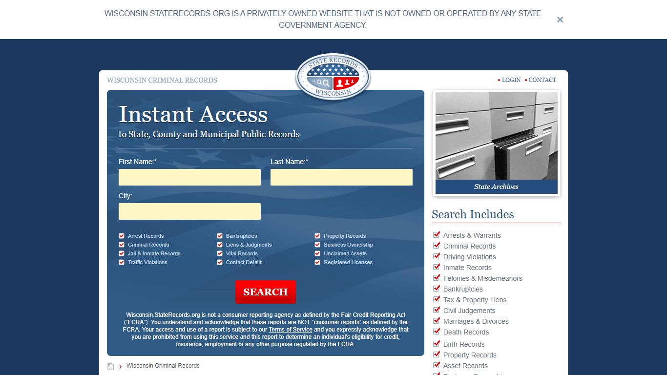 Wisconsin Criminal Records Online | StateRecords.org